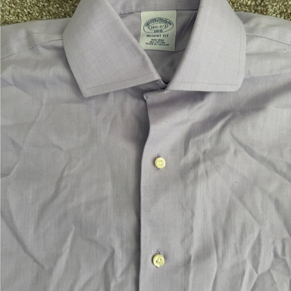Brooks Brothers Lavender Dress Shirt Regent Fit - Picture 2 of 4